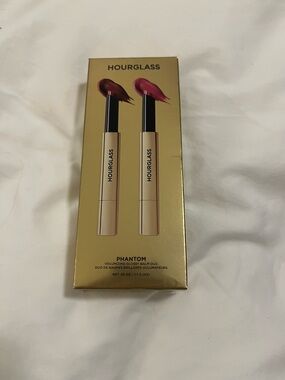 Hourglass Phantom Volumizing Glossy Balm Duo - Rose Pink & Deep Berry